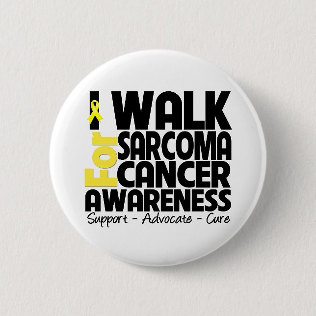 Jag går för Sarcoma Cancer Awareness Knapp (Framsida)