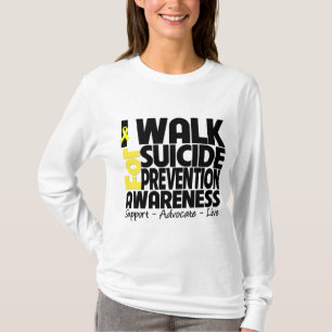 Jag går för självmordförhindrandemedvetenhet t shirt