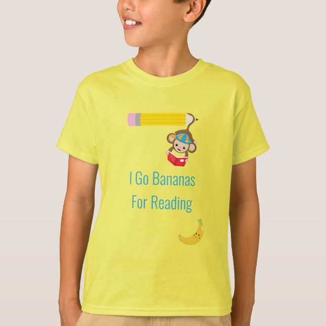 Jag går i banor för att läsa smart apa t shirt (Framsida)