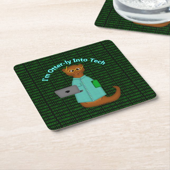 Jag går in i Tech. Underlägg Papper Kvadrat (Vinklad)