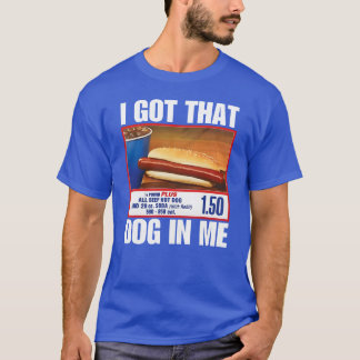 Jag går med Hund In Me Hett Hundar Combo Hotdog vi T Shirt