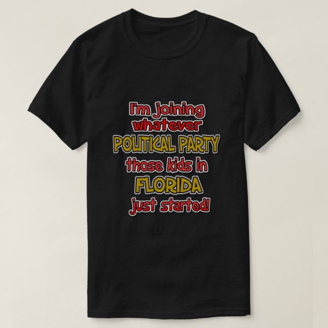 Jag går med i vad som helst... tee (Design framsida)