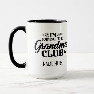 Jag Går med mormor Klubb Baby-kalvkaffe Mugg