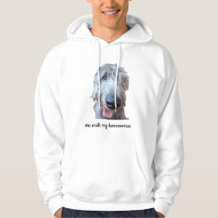 Jag Går Min Hoooooman Rolig Irländsk Varghund Hood Hoodie