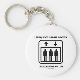 Jag går ofta upp och ner i livets höjdpunkt nyckelring