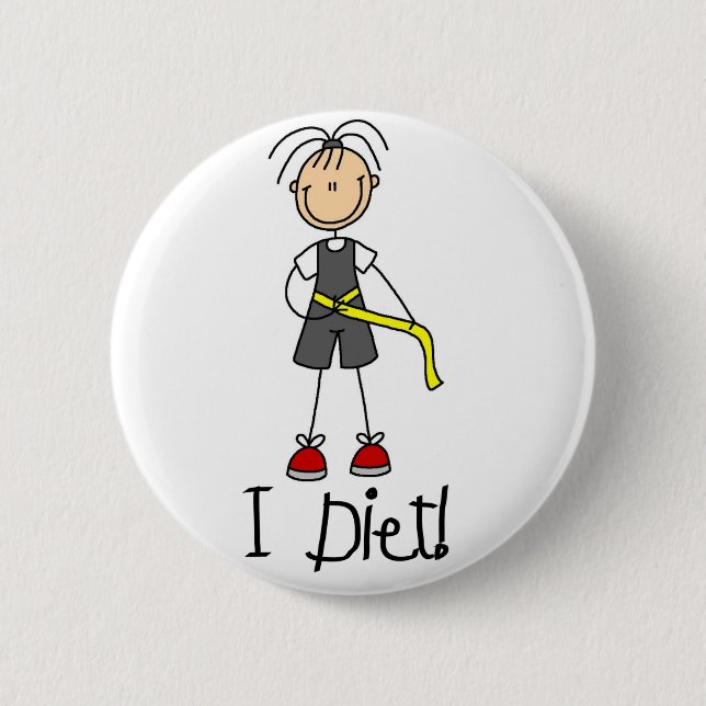 Jag går på diet-knapp knapp (Framsida)
