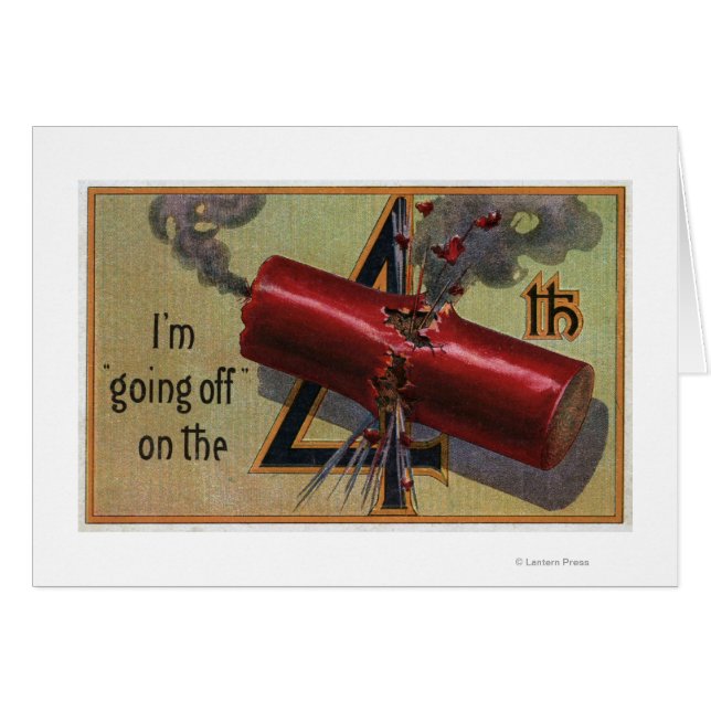 Jag går på fjärde nummer 2 hälsningskort (Framsidan Horizontal)