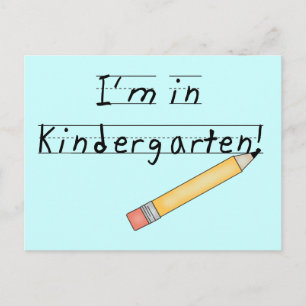 Jag går på förskoleklass T-shirts och presenter Vykort