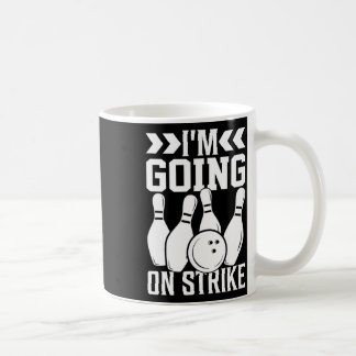 Jag går på Strejka i Bowling Kaffemugg