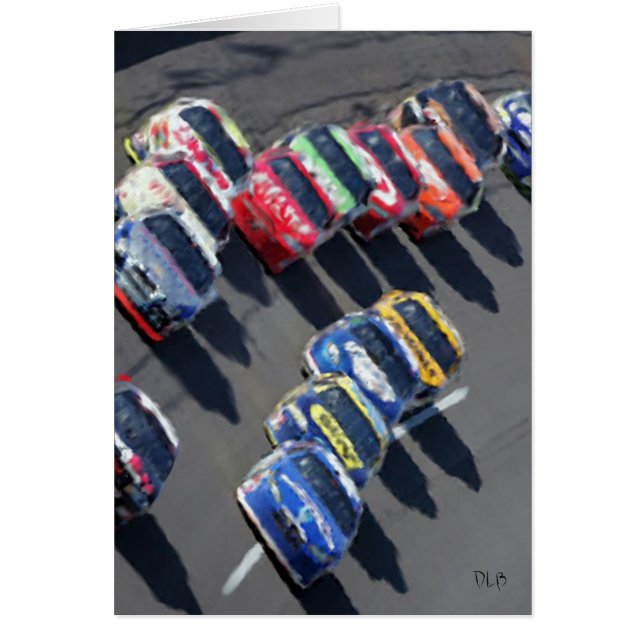 Jag går på Tävla Card Hälsningskort (Framsidan)