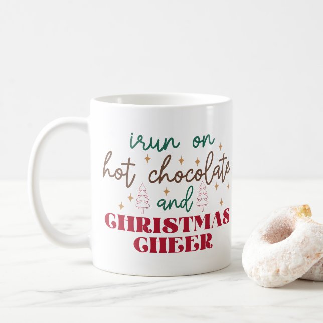 Jag går på varm choklad - jul kaffemugg (Med munk)