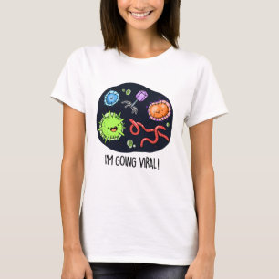 Jag går på Viral Funny Virus Pun T Shirt