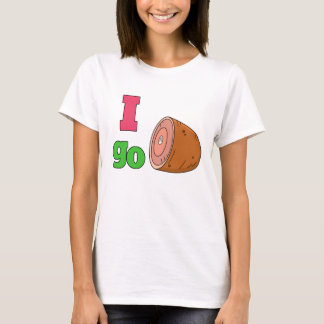 Jag går skinkautslagsplatsskjortan t-shirt