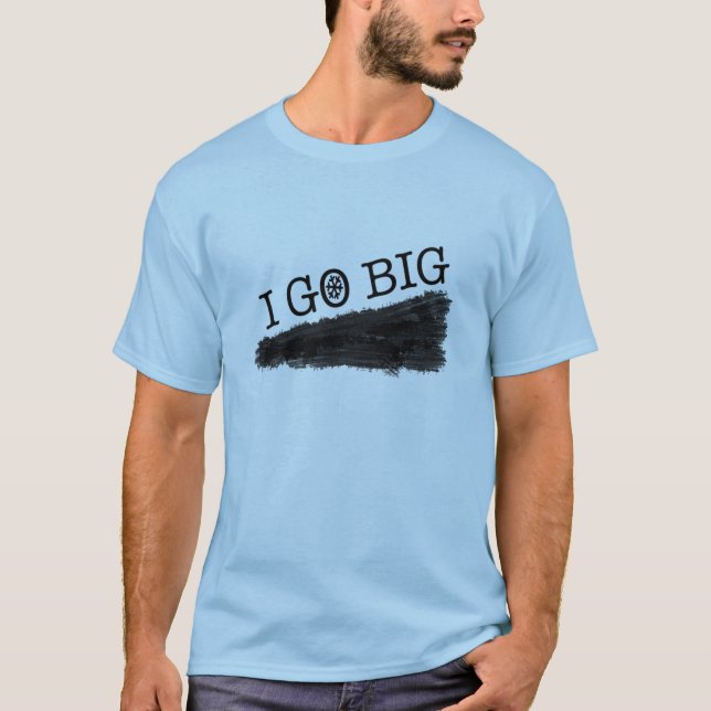 Jag går stor tee shirt (Framsida)