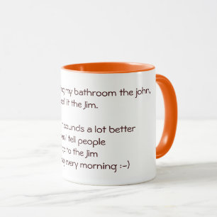 Jag går till Jim Funny Quote Joke Tea Coffee Mugg