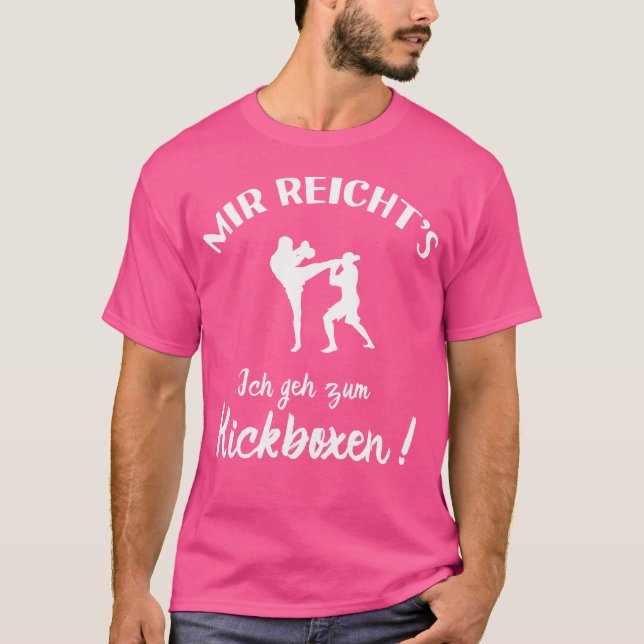 Jag går till Kickboxing Kick-Boxer Kickboxing T Shirt (Framsida)