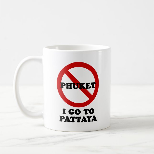 JAG GÅR TILL PATTAYA KAFFEMUGG (Vänster)