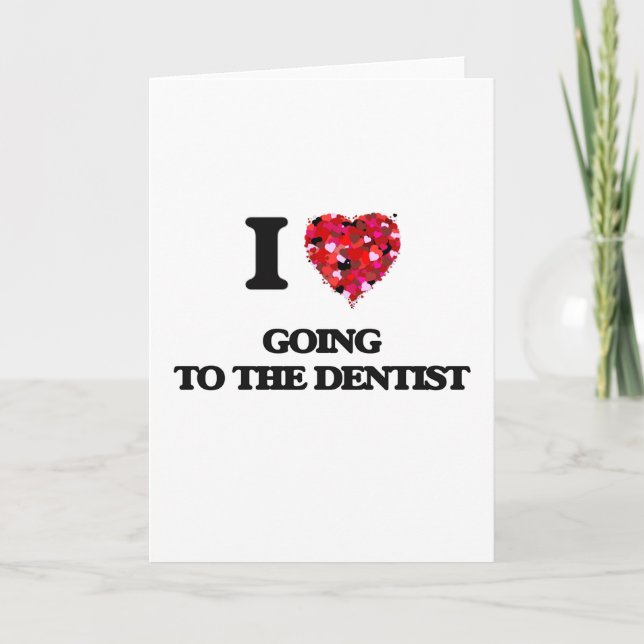 Jag går till tandläkaren i kärlek kort (Framsida)