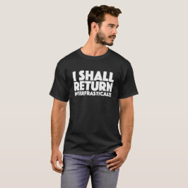 Jag går tillbaka interfrastically tee shirt