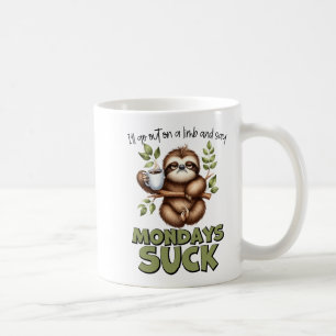 "Jag går ut på en lam och säger måndagssond" Kaffemugg