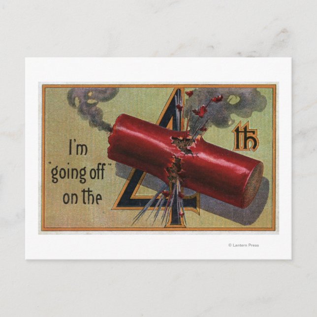 Jag går ut på fjärde nummer 2 vykort (Framsida)