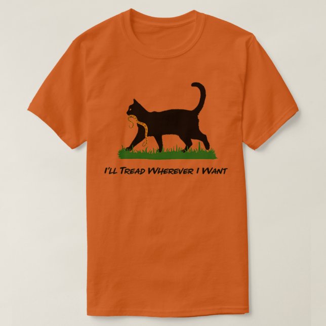Jag Går var jag vill. T Shirt (Design framsida)