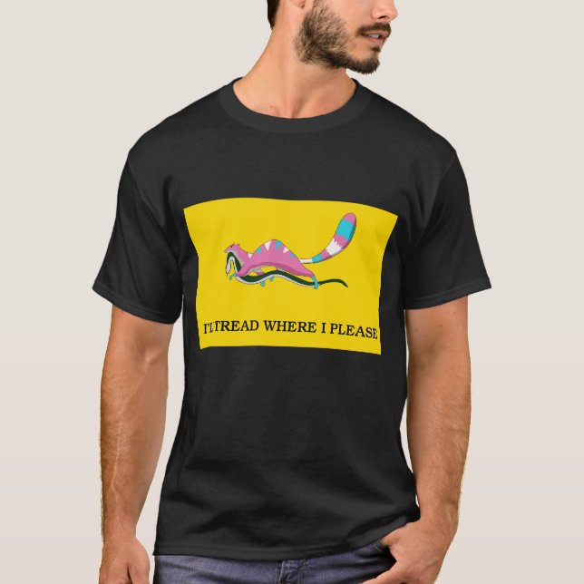 Jag går var jag vill. t shirt (Framsida)