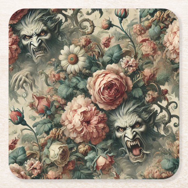 Jag gav den Bett - gotiic Victorian Underlägg Papper Kvadrat (Framsidan)