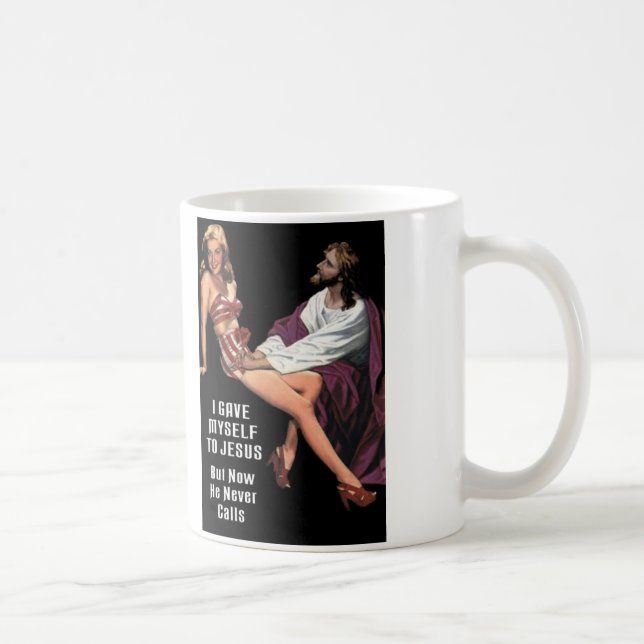 Jag gav mig jag själv till Jesus Kaffemugg (Höger)