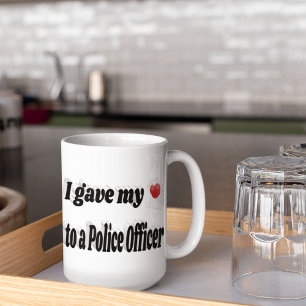 Jag gav mitt hjärta till en text från polisen jumbo mugg