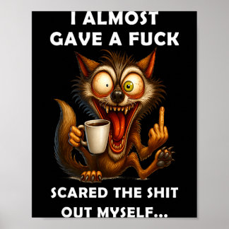 Jag gav nästan bort mig själv poster