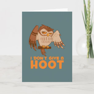 Jag Ge A Hoot Uggla Kort