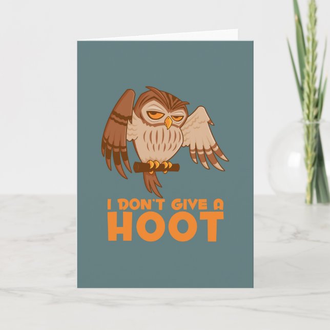 Jag Ge A Hoot Uggla Kort (Framsida)