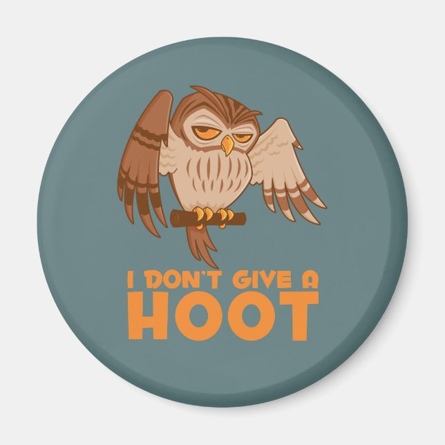 Jag Ge A Hoot Uggla Magnet (Framsidan)