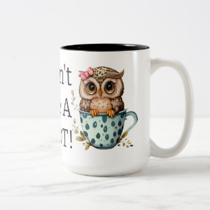 Jag Ge A Hoot Uggla Två-Tonad Mugg