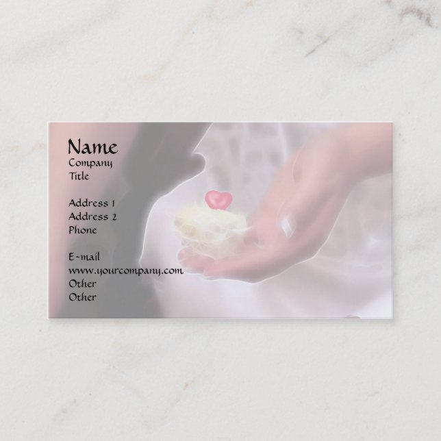 Jag ge ditt hjärta! visitkort (Framsida)