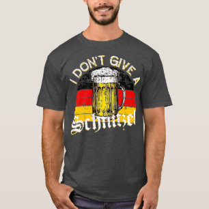 Jag Ge inte en Schnitzel-Oktoberfest Tyskland Flag T Shirt