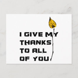 Jag Ge tackar er alla Vykort