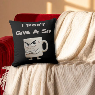 “Jag Ger Inte En Klunk” Grumpy Mug Kudde