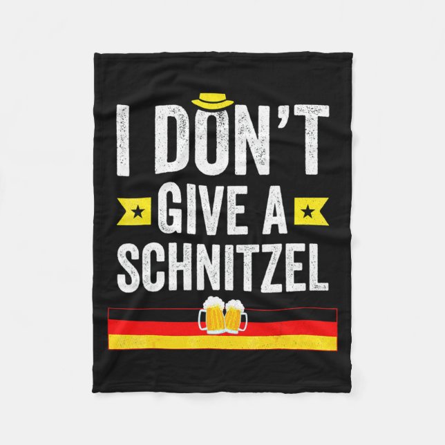 Jag Ger Inte En Schnitzel Tysk  Fleecefilt (Framsidan)