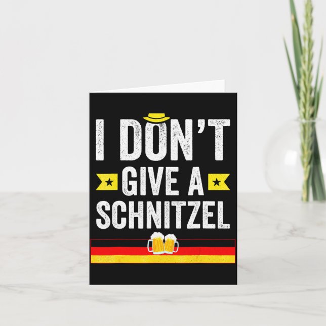 Jag Ger Inte En Schnitzel Tysk  Tack Kort (Framsida)