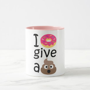 Jag ger inte ge en poop emoji mugg
