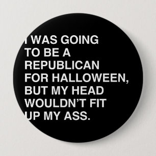 JAG GICK ATT VARA EN REPUBLIKAN FÖR HALLOWEEN KNAPP