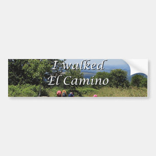 Jag gick El Camino, Spanien (förse med text), Bildekal