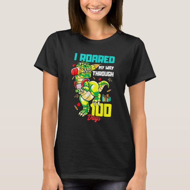 Jag gick igenom 100 dagar med skoldobau t shirt (Framsida)