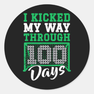 Jag gick igenom 100 dagars fotboll 100 dagar runt klistermärke