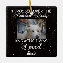 Jag gick över regnbågsbron, minnesmärke hund