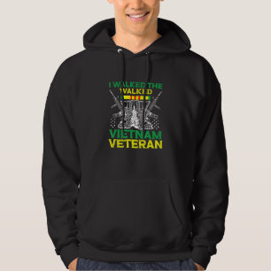 Jag gick på Walk Vietnam Veteran Us Veteran Day S Hoodie