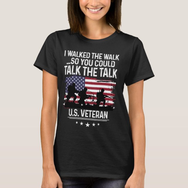 Jag gick så att du kunde prata med USA. T Shirt (Framsida)