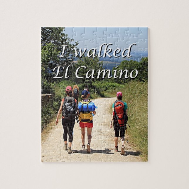 Jag gick till El Camino, Spanien (bildtext) Pussel (Vertikal)